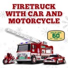 2024 Hess Toy Truck 60th Anniversary Fire Truck With Car   Motorcycle