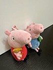 Ty Beanie Babies Peppa Pig And George Pig Plush Set With Tags