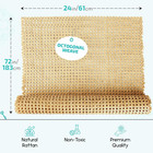 Rattan Cane Webbing Roll 24  Wide  Open Mesh  2ft X 6ft  Natural Rattan Sheet Fo