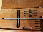 Starrett C-251 Steel Beam Trammel 18  Range W  Points 20  Extension Wooden Case