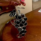 Wine Bottle Topper 7    Stained Glass Grape Cluster Adorn Mid Century Modern