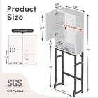 68    Over The Toilet Storage Cabinet Bathroom Organizer With Metal Stand   Mdf Us
