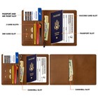 Premium Leather Passport Holder For Travel - Rfid Blocking Passport Wallet Fo   