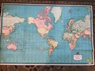 Vintage Hammond s International Map Of The World-good Condition- 2-map Only