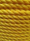 Coil Of 1 2  X 600  Yellow Polypropylene Rope Poly Boat Dock Work Tree Twisted 