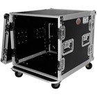 Prox T-10rss 10u 10-space Amp Rack Mount Ata Flight Case 19  Depth With Casters