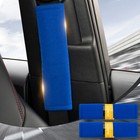 Car Safety Seat Belt Shoulder Pad Cover Cushion Harness Blue Comfortable Driving