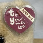 Ty Classic Plush Big Beanie Bear Gold 1st Gen Tywl Tags