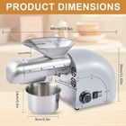 1800w Oil Press Machine Sesame Seeds Oil Extractor Cold  Hot Press Machine