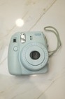 Fujifilm Instax Mini 9 Ice Blue Instant Film Camera  Damaged Battery Door