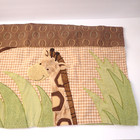 Lambs   Ivy Jungle Safari Collection Window Valance Baby Coca Brown Plaid 14 75 
