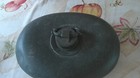 Antique 1800s Pewter Bed Warmer W  Stopper   Ornate Handle     Colonial Era