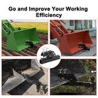 Upgraded 2  Trailer Hitch Receiver For Kubota Deere Bobcat Tractor Bucket Black