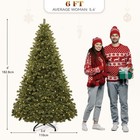 6ft Pre-lit Spruce Artificial Christmas Tree With 1000 Branch Tips   250 Lights