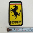 Ferrari Logo Patch Yellow Embroidered Iron On Car Prancing Horse Badge 3 5  New