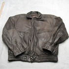 Adler B91 Leather Flight Jacket Mens Medium Brown Distress Removable Liner Vtg