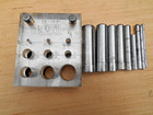 Allied Tool   Die Co  A-100   9 Piece Hand Punch Die Set Steel 1 8-1 2 
