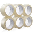 6 Rolls Clear Box Sealing Packing Tape Shipping - 2 Mil 2  X 55 Yards  165  