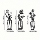 Helloyoung Set Of 3 Black Metal Wall Vase Minimalist Home Decor