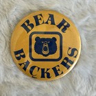 Vintage Pinback Button Uc Berkeley Cal Bear Backers Pin Collectible