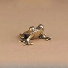 Retro Brass Mini Frog Miniatures Figurines Vintage Animal Figurine Toad Desktop