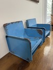Amazing Vintage 1940   s Metal Booster Seats - Matching Pair  Very Rare