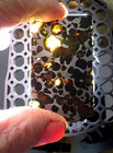 1- 47  Gm Sericho Pallasite Meteorite Slice  Kenya Translucent Olivine Std  Jal