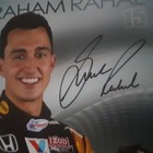 Graham Rahal  15 Autographed Hero Card Midas Letterman Lanigan Racing Indycar