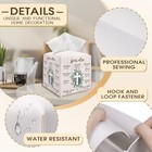 Bible Verse Decorative Tissue Box Cover Square  Leaves Tissue Box Cover Style-2