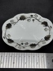     antique Matson Silver Scalloped Edge Soap Trinket Dish Beautiful Leaf Design