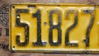 1915 Kansas License Plate  Original Paint 51827