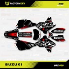 Black Red Rise Racing Graphic Kit Fits Suzuki Drz400 Drz 400 Drz400sm 400sm