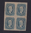 1863 Confederate States Of America Sc 11 Csa 10c Mnh Og Block Aps Cert  d7