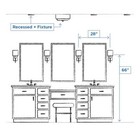 Progress Lighting Hansford 1-light Polished Nickel Bathroom Vanity Wall