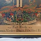 Vintage Prussian German Army Remembrance Of Service Certificate