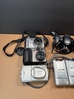 Lot Of 8 Digital Cameras Canon  Kodak Etc   For Parts Units Read   