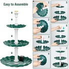 3 Tiered Bird Bath With 3 5w Solar Pump Solar Fountain Water Pump For Garden