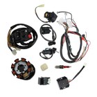 Electric Wiring Harness Wire Loom Cdi Stator Kit Set For Atv Quad 