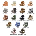 30mm Gemstone Hand-carved Healing Stone Duck Decor Animal Spirit Totem Sculptur