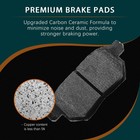 Ceramic F r Brake Pads Set W hardware Fit Corolla 09-19 Matrix 09-14 Vibe 09-10