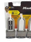 Master Lock Outdoor Padlock 2 In Wide 2-1 2 In Shackle 4 Pack Keyed Alike 5ssqlj