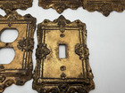 Vintage Heavy Metal Light Switch Outlet Covers Wall Plate Lot Of 7  A54