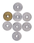 Lot Of 8 - Louisiana Luxury   Public Welfare Tax Tokens - 1 Mill   5 Mill