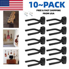 10 Pcs Pack Guitar Hangers Hook Holder Wall Mount Hanger Display Instrument New