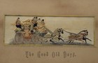 Antique 19th Century Stevengraph Silk Picture The Good Old Days