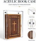 Acrylic Book Display Case Wall Mounted  Clear 4mm Book Protector