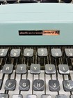 Vintage Olivetti Lettera 32  Manual Typewriter W case  Papers  Accessories Read