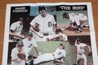 Vintage Rare Original 1976 Mark Fidrych Detroit Tigers Baseball Poster 23  X 35 