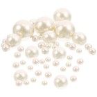 125pcs Simulated Floating Pearl Beads Vase Fillers Floating Beads Vase Ornaments