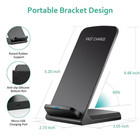 Wireless Fast Charger Charging Stand Dock For Samsung Galaxy Iphone Mobile
